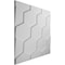 Ekena Millwork Honeycomb EnduraWall Decorative 3D Wall Panel, White, 19 5/8"W x 19 5/8"H WP20X20HBWH - alternate 2